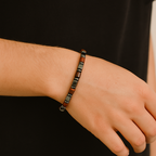 Kırmızı Kaplan Gözü - Hematit Doğal Taş Bileklik