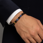 Kıyanit - Turmalin - Hematit Doğal Taş Unisex Bileklik