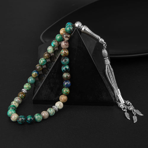 Krizokol Doğal Taş Tesbih 33lük – 8mm