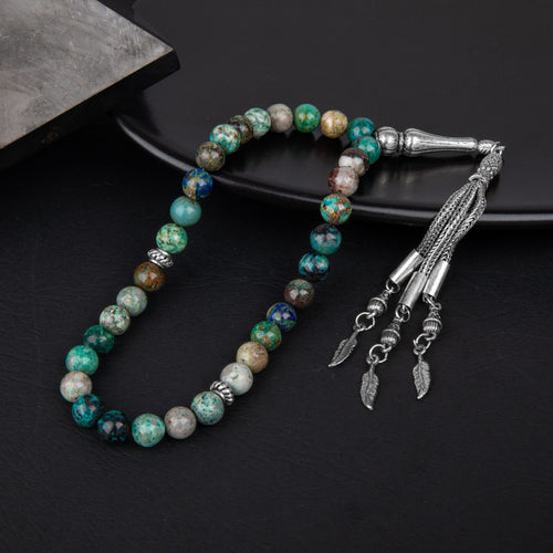 Krizokol Doğal Taş Tesbih 33lük – 8mm