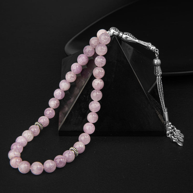 Kunzit Doğal Taş Tesbih 33lük – 8mm - Görsel 1 - Safnaturel