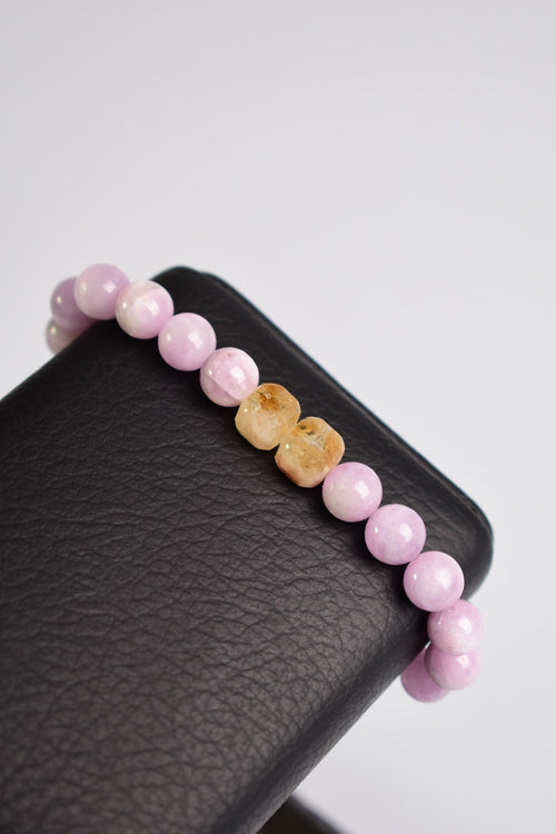 Kunzite - Citrine Natural Stone Bracelet