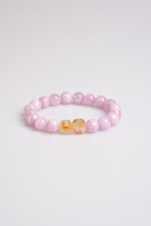 Kunzite - Citrine Natural Stone Bracelet