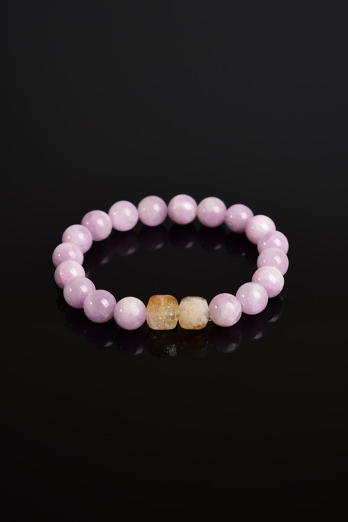 Kunzite - Citrine Natural Stone Bracelet