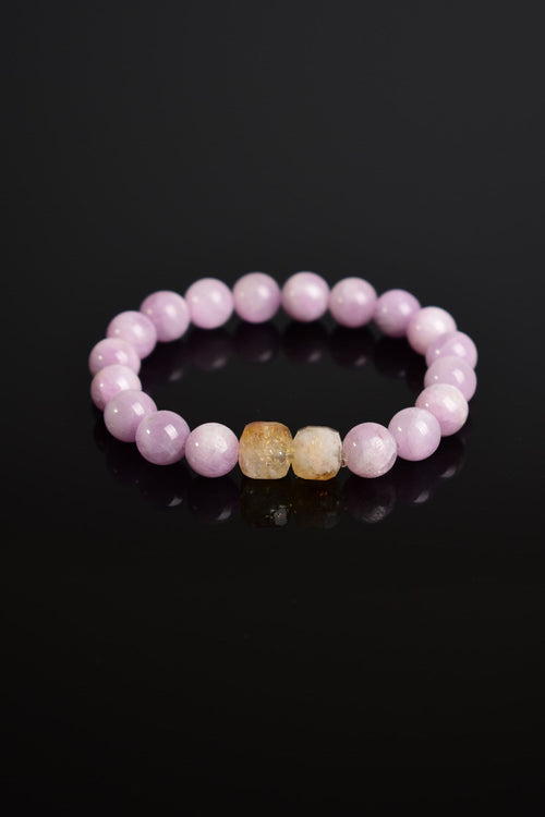 Kunzite - Citrine Natural Stone Bracelet