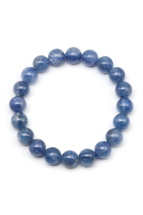 Kyanite (AA Quality) Natural Stone Bracelet 10 mm Sphere Cut