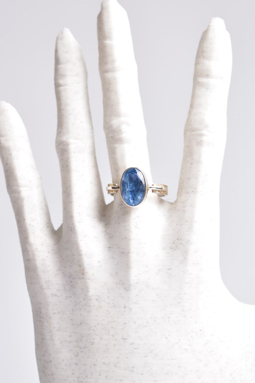 Kyanit Doğal Taş 925 Ayar Gümüş Yüzük