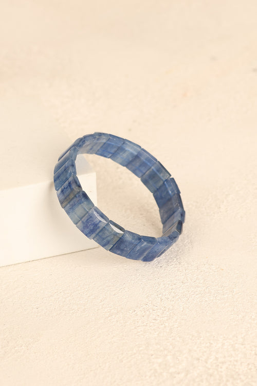 Kyanit Doğal Taş Geniş Kesim Bileklik