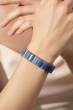 Kyanit Doğal Taş Geniş Kesim Bileklik