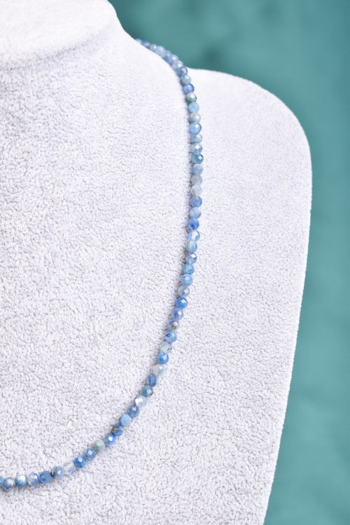 Kyanit Doğal Taş Kolye 3 mm