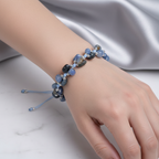 Kyanit Doğal Taş Makrome Bileklik