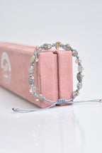 Labradorit Doğal Taş Makrome Bileklik