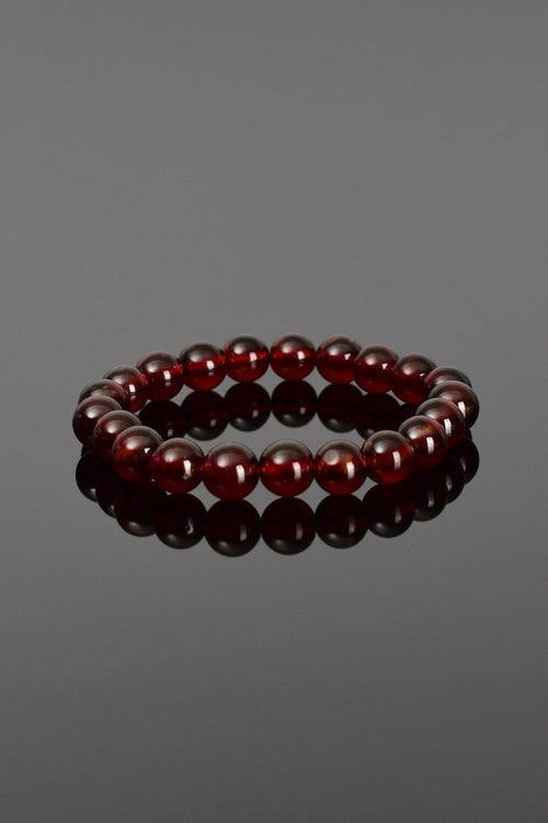 Lal Garnet Doğal Taş A+ Kalite Bileklik 9 mm