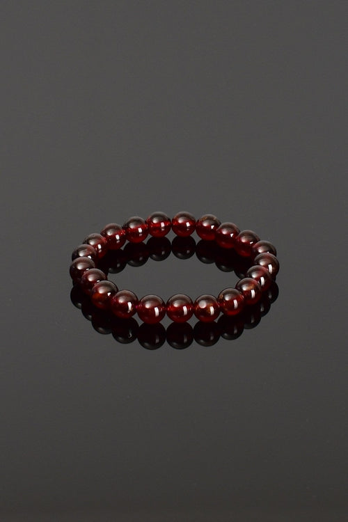 Lal Garnet Doğal Taş A+ Kalite Bileklik 9 mm