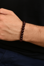 Lal Garnet Doğal Taş A+ Kalite Bileklik 9 mm