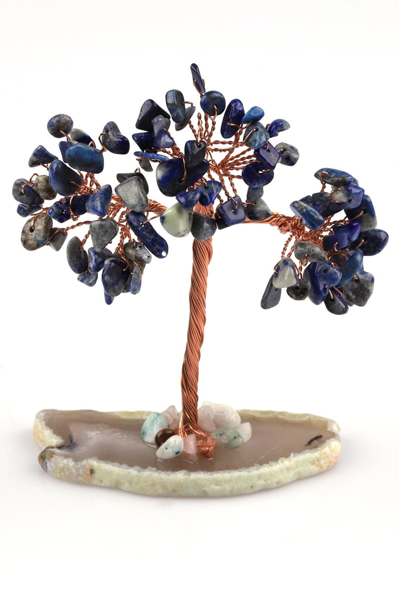 Lapis Lazuli Doğal Taş Tel Sarmalı Ağaç — Safnaturel doğal taş (2)