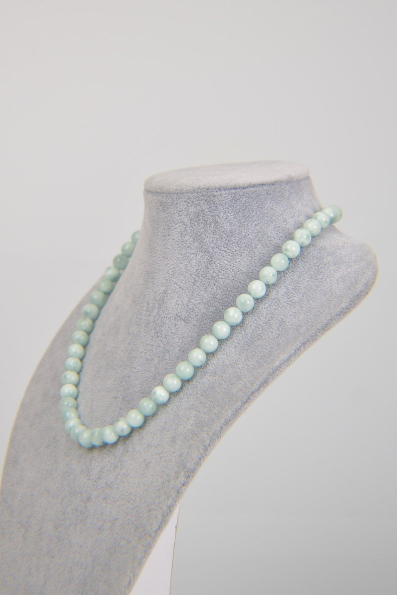 Larimar ( Opal ) Doğal Taş 8 mm Dizi Kolye - Görsel 3 - Safnaturel