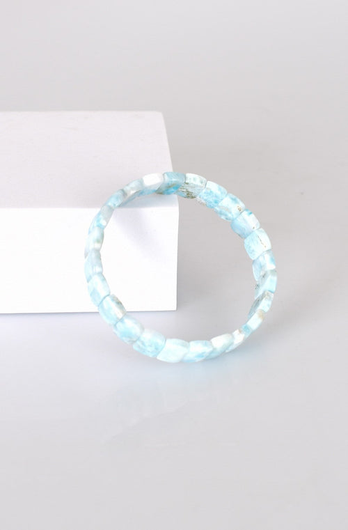 Larimar Doğal Taş Bileklik A+ Kalite - Görsel 4 - Safnaturel