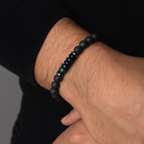 Lav - Azurit - Hematit Doğal Taş Erkek Bileklik