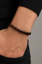 Mahogany Obsidyen - Kaplan Gözü - Hematit Doğal Taş Unisex Bileklik
