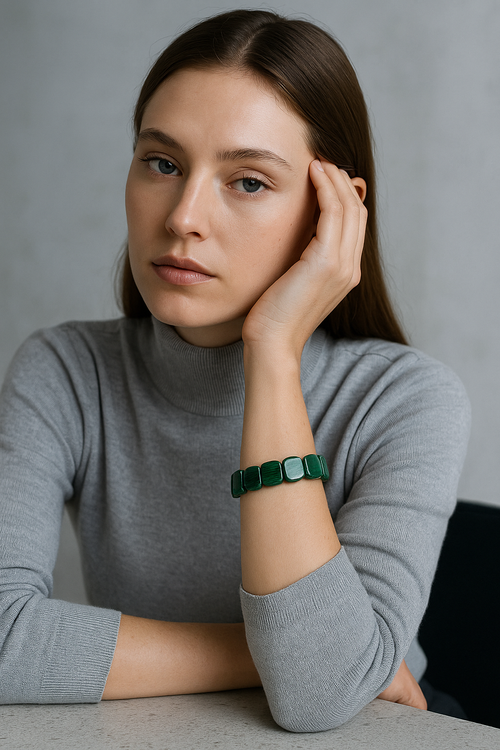 Malakit Doğal Taş Bileklik