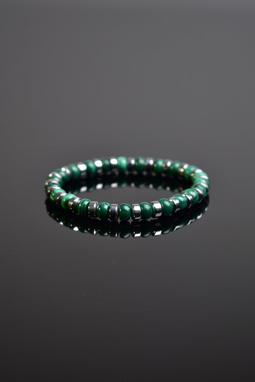 Malakit - Trehartz Doğal Taş Erkek Bileklik