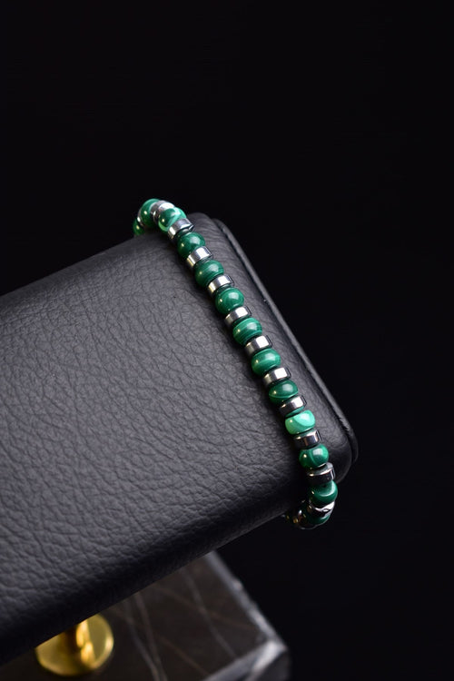 Malakit - Trehartz Doğal Taş Erkek Bileklik