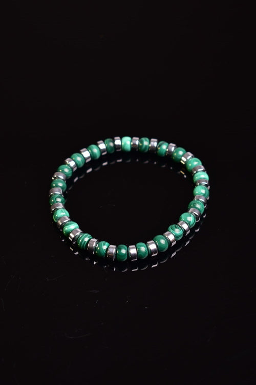 Malakit - Trehartz Doğal Taş Erkek Bileklik