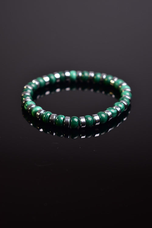 Malakit - Trehartz Doğal Taş Erkek Bileklik