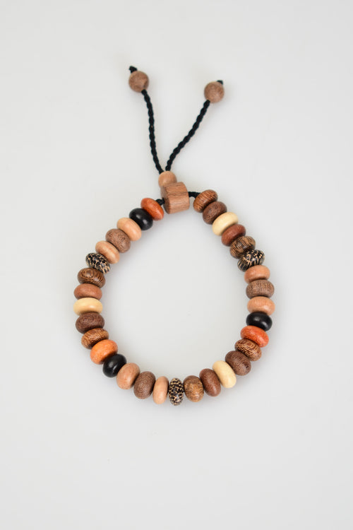 Miks Ağaç Makrome Örme Bileklik Rondel Kesim