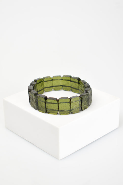 Moldovit Doğal Taş Bileklik – IGSL Sertifikalı