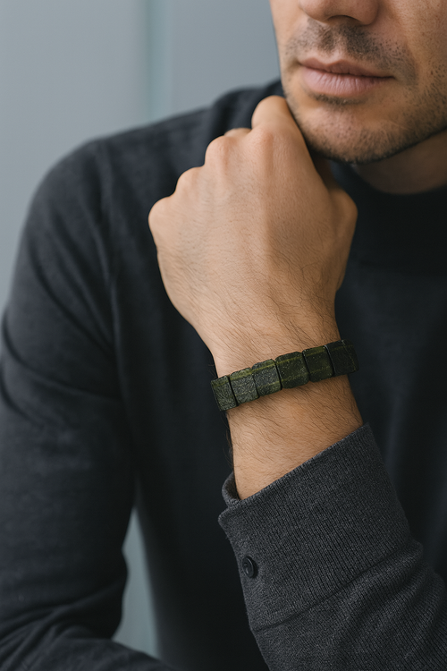 Moldovit Doğal Taş Bileklik – IGSL Sertifikalı