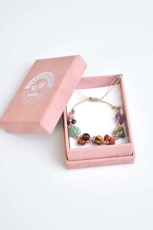 Oğlak Burcu Makrome Tasarım Doğal Taş Bileklik