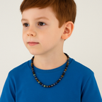 Öğrenci Kolyesi Doğal Taş 6mm Düğümlü Kolye