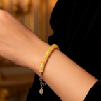 Opal Doğal Taş 925 Ayar Gümüş Bileklik Rondel Kesim