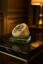 Opal Doğal Taş Cam Standlı Ham Parça