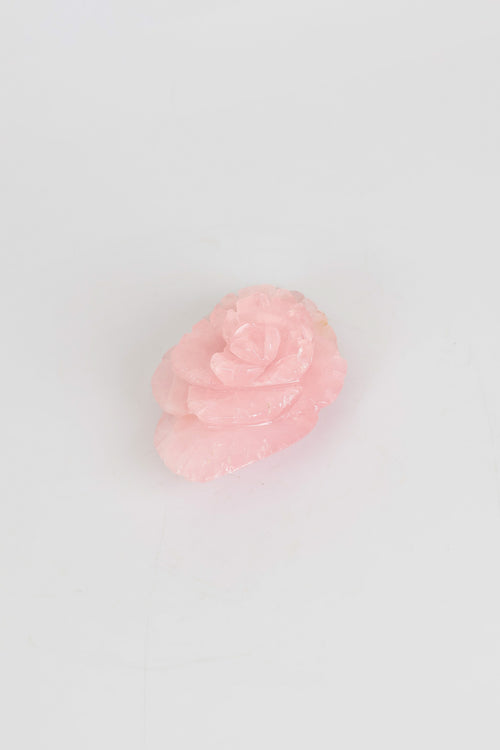 Pembe Kuvars Doğal Taş Gül Ham Parça