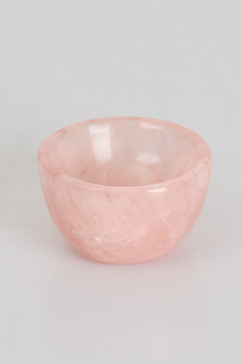 Rose Quartz Natural Stone Bowl