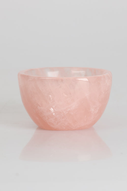 Rose Quartz Natural Stone Bowl