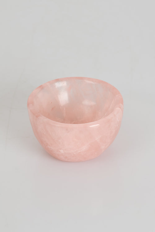 Rose Quartz Natural Stone Bowl
