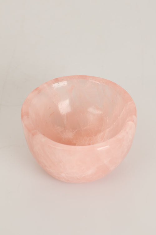 Rose Quartz Natural Stone Bowl