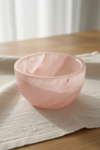 Rose Quartz Natural Stone Bowl