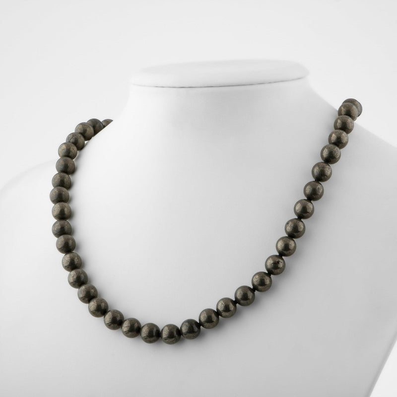 Pirit 8 mm Düğümlü Doğal Taş Kolye - Görsel 4 - Safnaturel