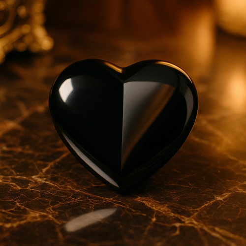 Rainbow Obsidyen Doğal Taş Kalp