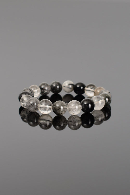 Rutilli Kuvars Doğal Taş Bileklik 10 mm