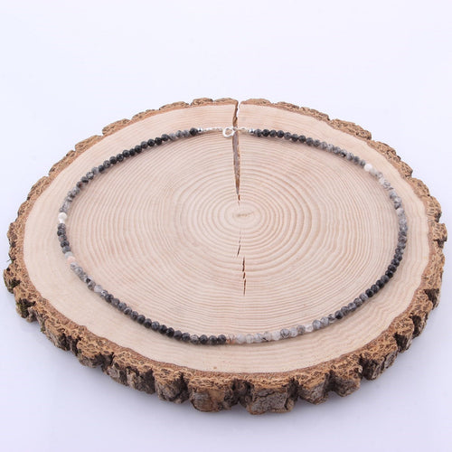 Rutilli Kuvars Doğal Taş Kolye 3 mm