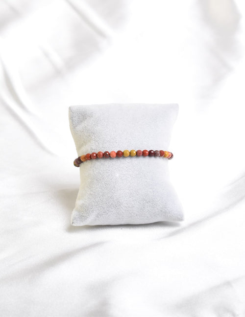 Sarı Jasper Doğal Taş Kolye ve Bileklik Takımı – 3-4 mm