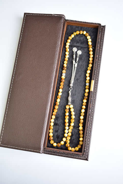 Yellow Tiger Eye Natural Stone Prayer Beads 99 – 6mm