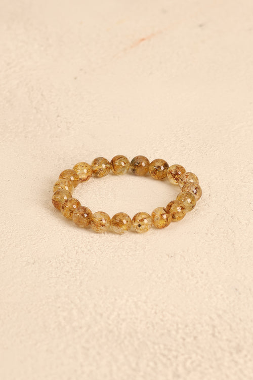Sarı Topaz Doğal Taş 10 mm Bileklik - Görsel 4 - Safnaturel