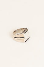 Sedef Doğal Taş 925 Ayar Gümüş Yüzük